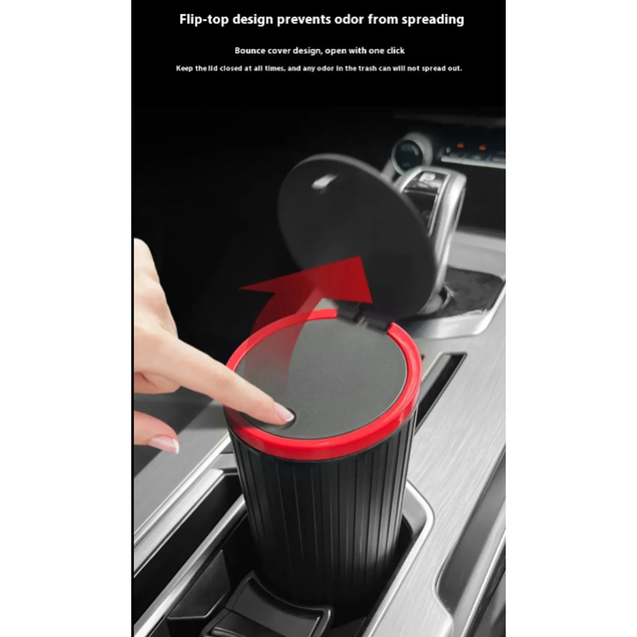 Auto-Mülleimer für Getränkehalter – Kompakt & Praktisch