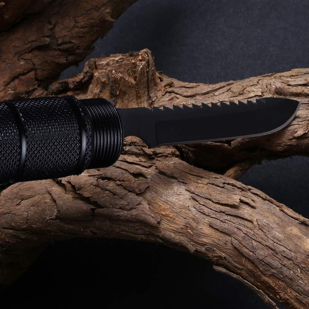 Survival Axt 8-in-1 – Multifunktionale Camping Axt mit Messer, Feuerstarter & Kompass