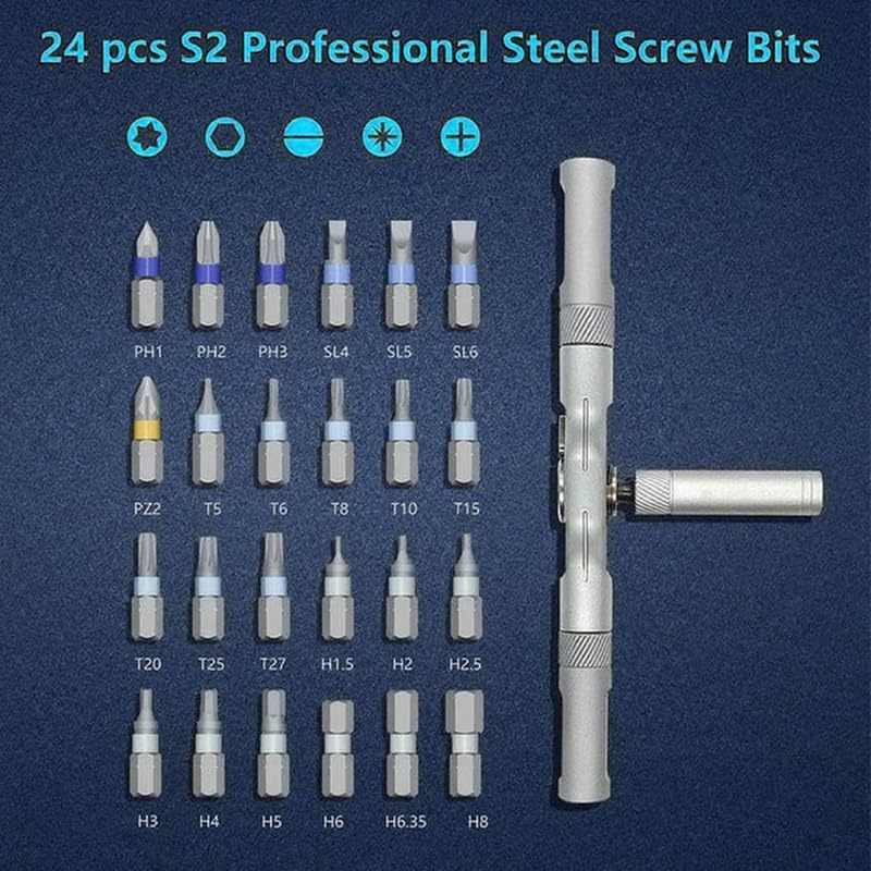 Schraubendreher Set 42-teilig – Präzisions Ratschen-Schraubendreher mit Bits & Koffer