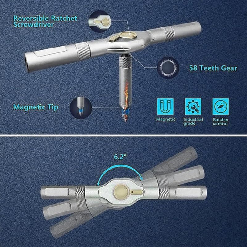 Schraubendreher Set 42-teilig – Präzisions Ratschen-Schraubendreher mit Bits & Koffer