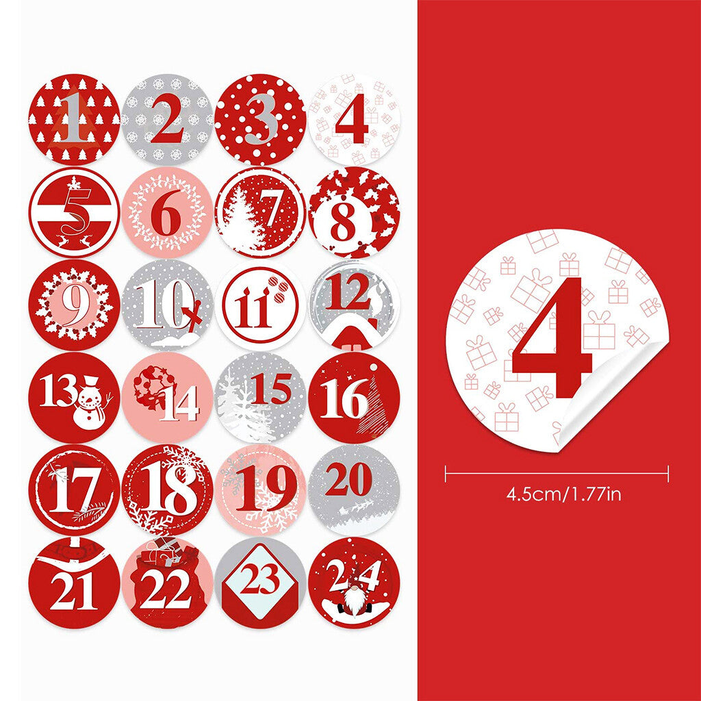 Adventskalender Stoffbeutel – 24 Jutesäckchen mit Zahlen, Clips & Schnur