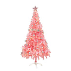 Rosa Weihnachtsbaum mit Deko & LED – Künstlicher Tannenbaum für festliche Stimmung