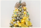 Künstlicher Weihnachtsbaum 150 cm – Mit LED & Gold-Dekoration, Schneeeffekt