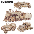 Robotime ROKR Grand-Prix-Car / Dampflok / Jeep / Truck