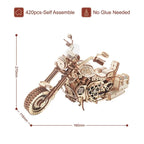 ROKR Cruiser Motorrad Holzmodell – 3D Holzpuzzle Bausatz