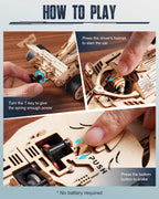 WoodRacer Pro – Mechanischer 3D Rennwagen