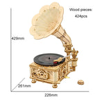 RetroGram – 3D Holz-Grammophon