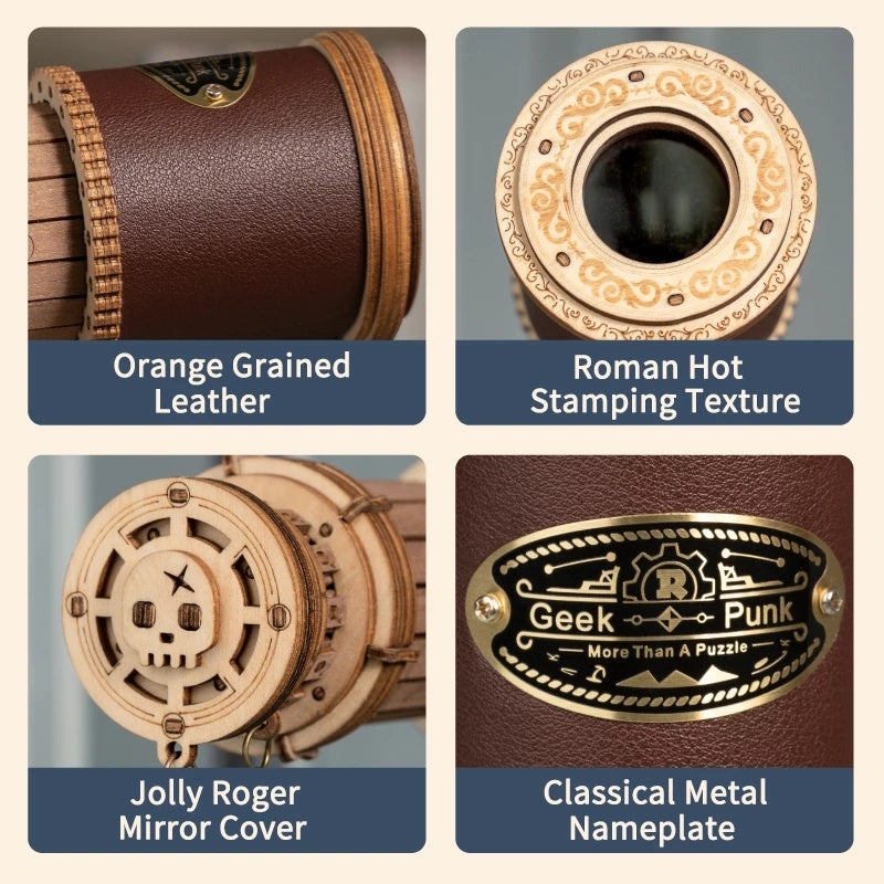 ROKR Monokulares Zielfernrohr – 3D Holz-Teleskop