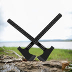 Survival Axt 8-in-1 – Multifunktionale Camping Axt mit Messer, Feuerstarter & Kompass