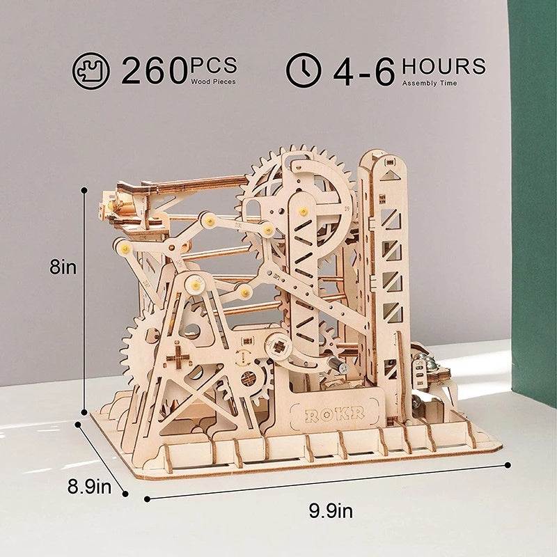 ROKR Marble Machine – Holz-Murmelbahn