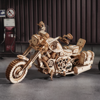 ROKR Cruiser Motorrad Holzmodell – 3D Holzpuzzle Bausatz