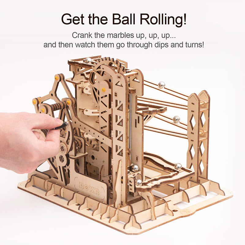 ROKR Marble Machine – Holz-Murmelbahn