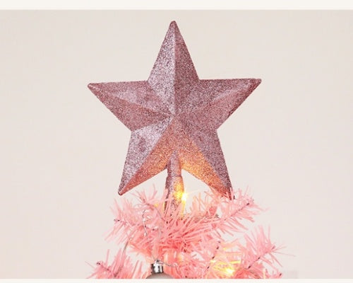 Rosa Weihnachtsbaum mit Deko & LED – Künstlicher Tannenbaum für festliche Stimmung