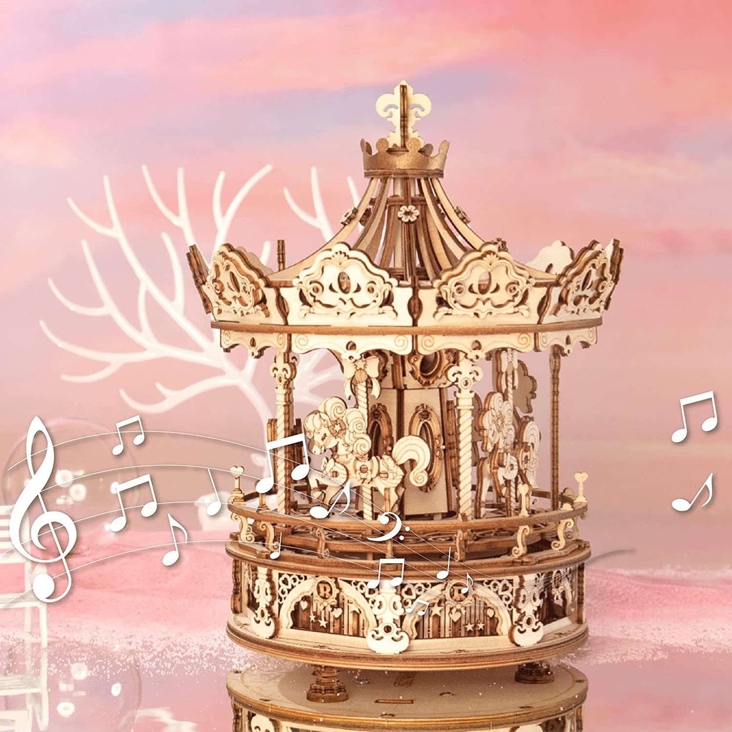 Robotime Rokr 3D Vintage Melody Carousel